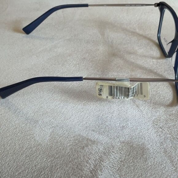 COPY - NEW NAUTICAL MENS FULL RIM 54 18 145 SHINY NAVY EYEGLASSES EYEWEAR DESIG… - Picture 2 of 4